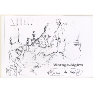 Yves Milet (1934-2022): Dreams And Tortures / Erotic Art - BDSM (Vintage Press Photo KORENJAK 1970s)