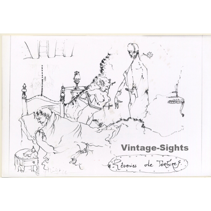 Yves Milet (1934-2022): Dreams And Tortures / Erotic Art - BDSM (Vintage Press Photo KORENJAK 1970s)