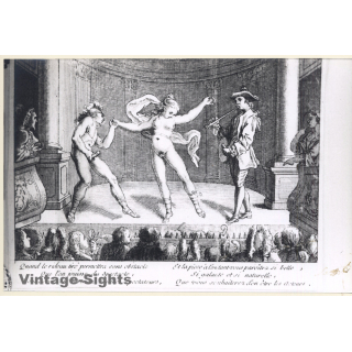 Kronhausen Erotic Collection: 18th Century Engraving Of Erotic Spectacle (Vintage Press Photo KORENJAK 1970s/1980s)