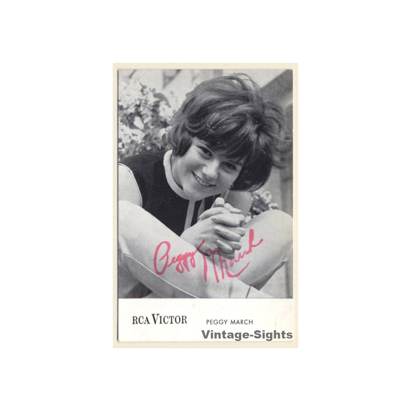 Peggy March - RCA Victor Autogramm / Autograph (Vintage Signed PC ~1960s)
