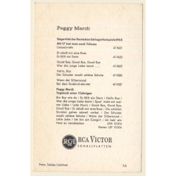 Peggy March - RCA Victor Autogramm / Autograph (Vintage Signed PC ~1960s)