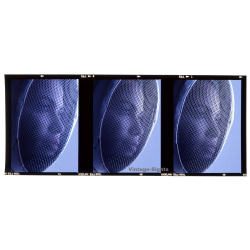 Portrait Of Pretty Woman With Fencing Mask (3 Vintage Diapositives ~1970s)