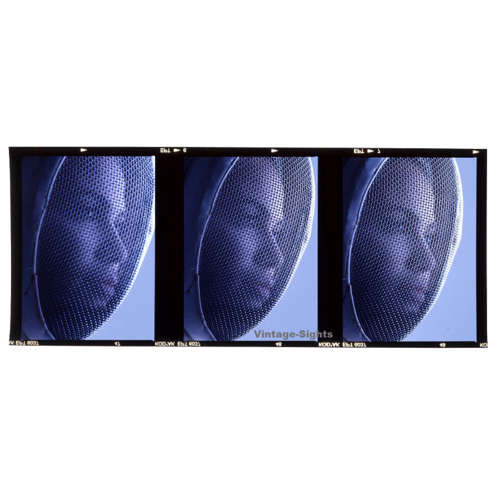 Portrait Of Pretty Woman With Fencing Mask (3 Vintage Diapositives ~1970s)