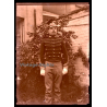 Portrait Of Ulanen Soldier In Uniform / Tschapka - WW1 (Vintage Glass Plate Negative ~1910s)