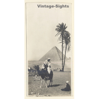 Egypt: The Pyramid Of Cheops (Vintage RPPC ~1910s/1920s)