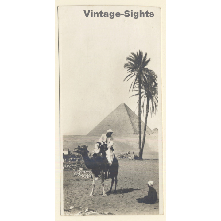 Egypt: The Pyramid Of Cheops (Vintage RPPC ~1910s/1920s)