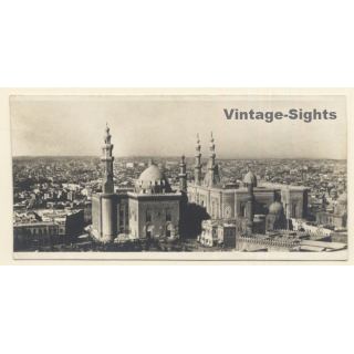 Cairo / Egypt: Mosques Of Sultan Hassan And El-Rifai (Vintage RPPC ~1910s/1920s)
