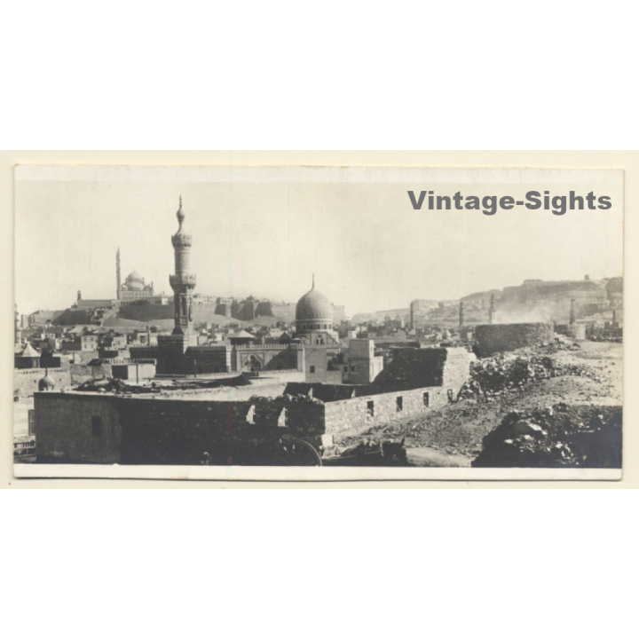 Cairo / Egypt: Abords Of The Moslem Necropoles (Vintage RPPC ~1910s/1920s)