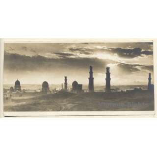 Cairo / Egypt: The Tombs Of The Mamelouks (Vintage RPPC ~1910s/1920s)