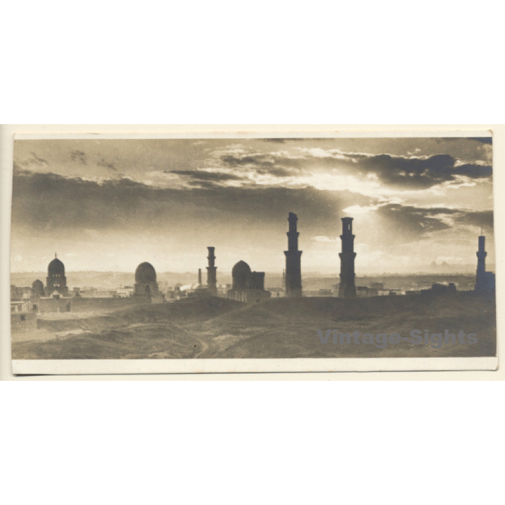 Cairo / Egypt: The Tombs Of The Mamelouks (Vintage RPPC ~1910s/1920s)