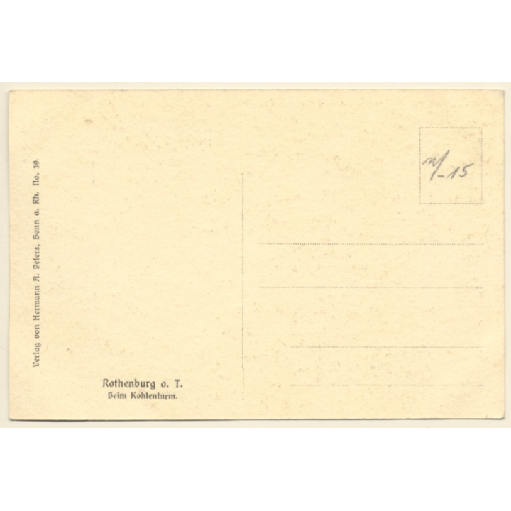 Rothenburg ob der Tauber: Beim Kohlenturm (Vintage PC)