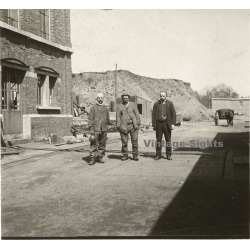 Gilly / Belgium: Charbonnages Du Trieu Kaisin *2 (Vintage Stereo Glass Plate ~1910s/1920s)