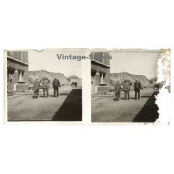 Gilly / Belgium: Charbonnages Du Trieu Kaisin *2 (Vintage Stereo Glass Plate ~1910s/1920s)