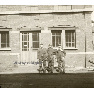 Gilly / Belgium: Charbonnages Du Trieu Kaisin *3 (Vintage Stereo Glass Plate ~1910s/1920s)