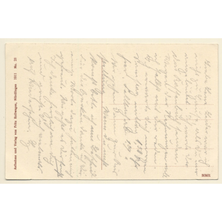 Nördlingen / Germany: Haus In Der Nonnengasse (Vintage PC)