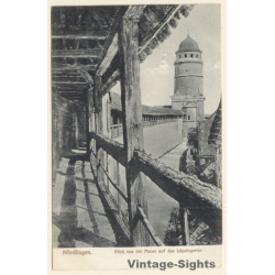 Nördlingen / Germany: Blick Von Der Mauer Auf Löpsingertor (Vintage PC ~1910s)