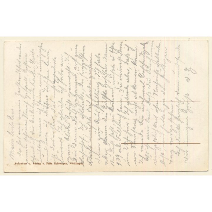 Nördlingen / Germany: Blick Von Der Mauer Auf Löpsingertor (Vintage PC ~1910s)