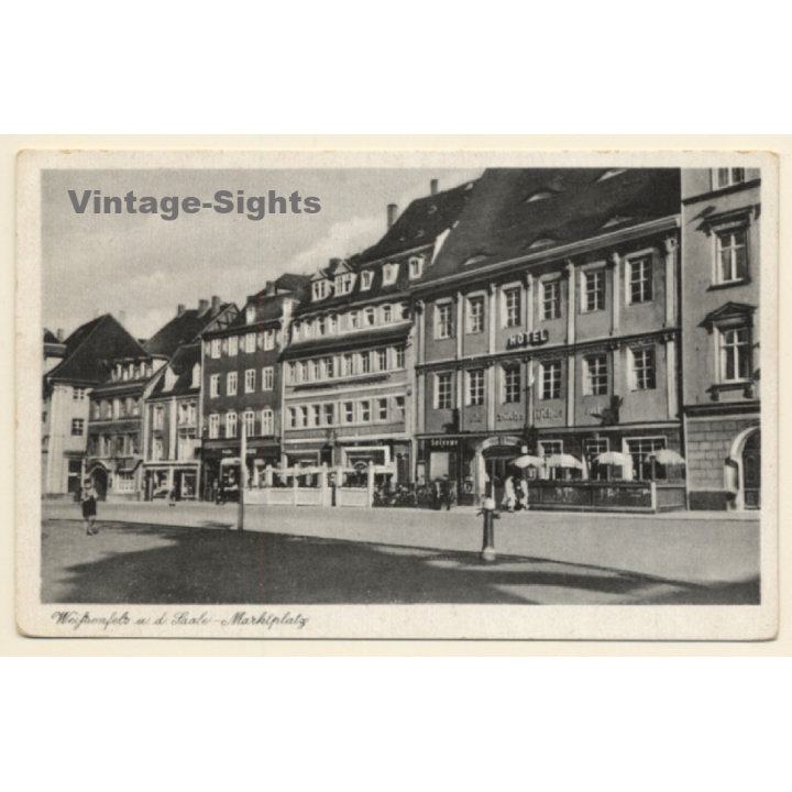 Weißenfels a.d. Saale: Marktplatz (Vintage PC 1936)