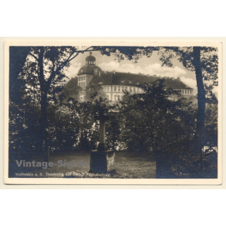 Weißenfels a.d. Saale: Durchblick Auf Schloss Augustusburg (Vintage RPPC)