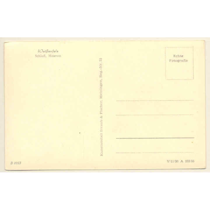 Weißenfels a.d. Saale: Schloss, Museum (Vintage RPPC)
