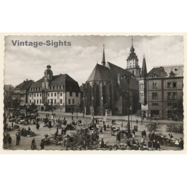 Weißenfels a.d. Saale: Rathaus und Marienkirche (Vintage RPPC)