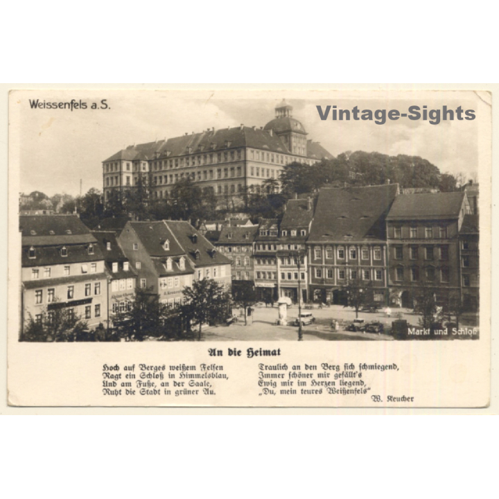 Weißenfels a.d. Saale: Markt Und Schloß (Vintage RPPC)