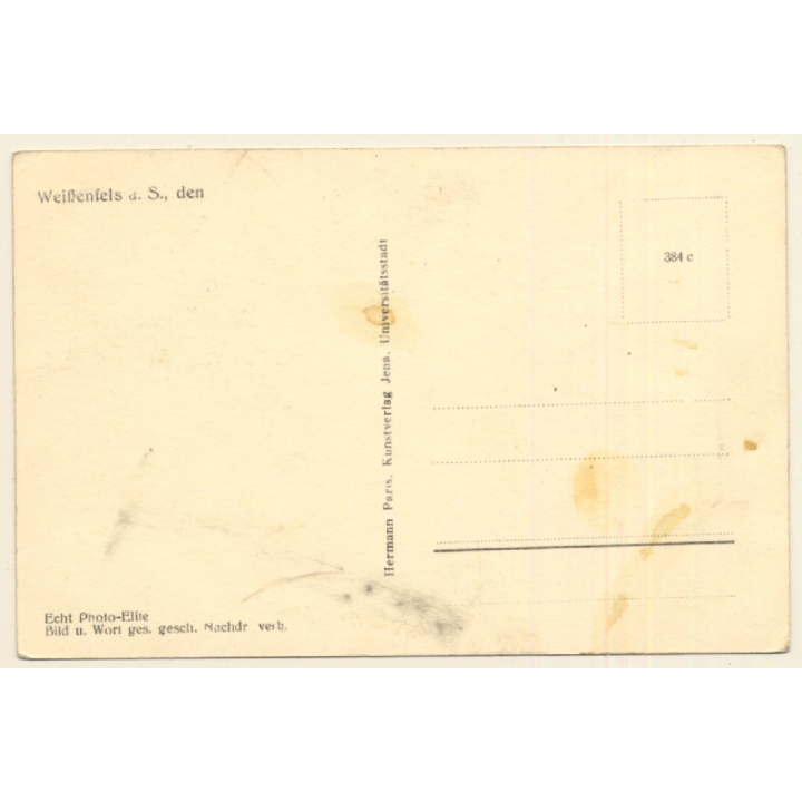 Weißenfels a.d. Saale: Markt Und Schloß (Vintage RPPC)