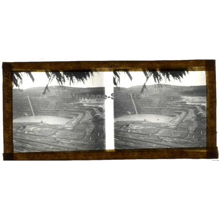 Vietnam: Houillère de Hong Hai / Coal Mine (Vintage Stereo Glass Plate ~1920s/1930s)