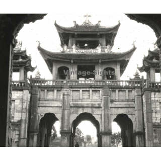 Vietnam: Phat Diem Cathedral / Mission (Vintage Stereo Glass Plate ~1920s/1930s)