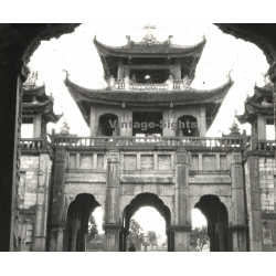 Vietnam: Phat Diem Cathedral / Mission (Vintage Stereo Glass Plate ~1920s/1930s)