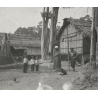 Laos: French Missionary & Indigenous In Stilt House Village (Vintage Stereo Glass Plate ~1920s/1930s)