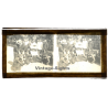 Indochina: Missionary Sister With Group Of Indigenous (Vintage Stereo Glass Plate ~1920s/1930s)