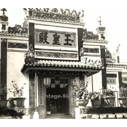 Saigon / Vietnam: Jade Emperor Pagoda (Vintage Stereo Glass Plate ~1920s/1930s)