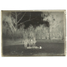 2 Soldiers On Horses / Saber - Cavalry - WW1 (Vintage Glass Plate Negative ~1910s)