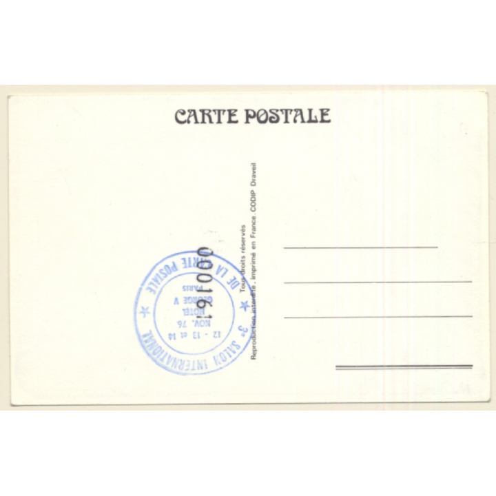 Hotel George - Paris: 3.Salon International Carte Postale (Vintage PC 1976)