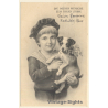 Terrier Puppy & Kid Wish Happy New Year / Dogs (Vintage PC 1905)