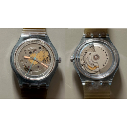 Swatch Automatic BLUE MATIC SAN 100 with Case (Vintage Watch 1991)