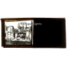 Indochina: Buddhist Ceremony *2 / Monks - Prayer Wheel (Vintage Glass Plate ~1920s/1930s)