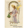 Fröhliche Weinachten / Merry Xmas - Glitter Angels (Vintage PC 1916)