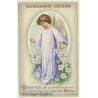 Gesegnete Ostern / Happy Easter - Girl Angel - Daisy (Vintage PC 1912)