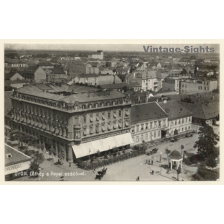Györ / Hungary: View Of Hotel Royal (Vintage RPPC)