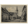39638 Gardelegen / Germany: Rudolf Breitscheidstraße / Geschäfte (Vintage Postcard 1950)