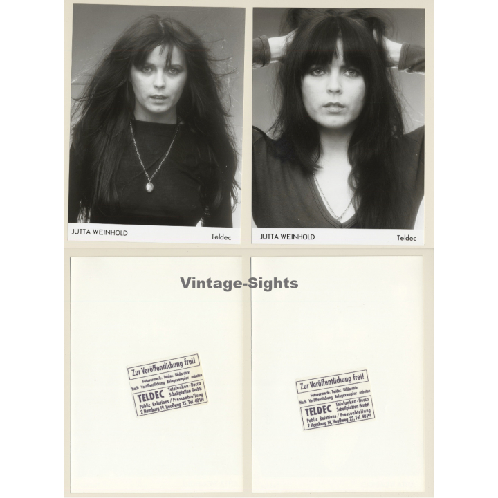 Jutta Weinhold (Vintage TELDEC Press Kit with 2 Photos 1978)