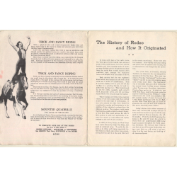 The Big Rodeo - Thrills And Spills / Official Guide (Vintage Booklet ~1940s/1950s)
