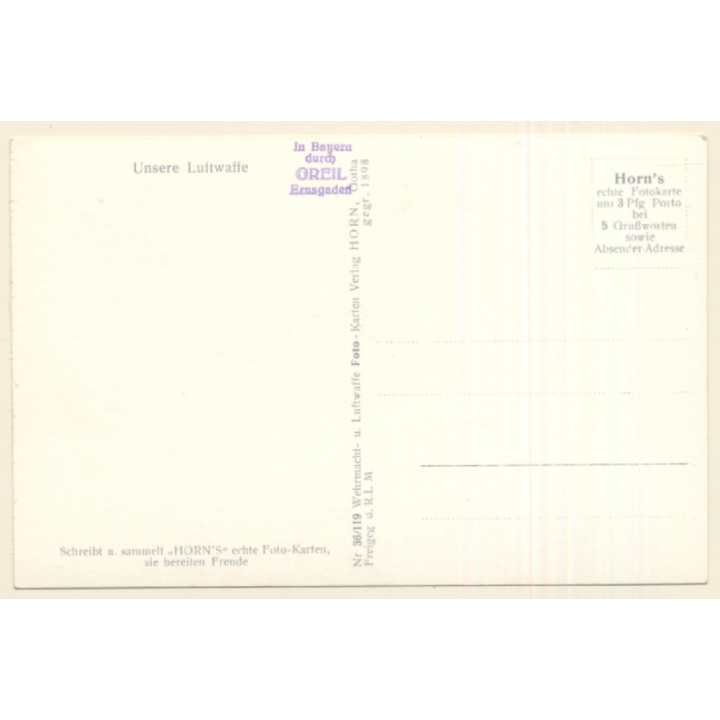 WW2: Heinkel Jagdflugzeuge He 51 - Aufstieg Einer Kette / Aviation (Vintage RPPC ~1930s/1940s)