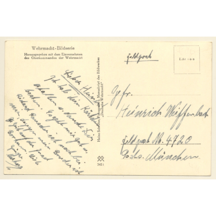 WW2: Junkers JU 86 E-1 - Anbringen Der Bombenlast / Aviation (Vintage RPPC ~1930s/1940s)