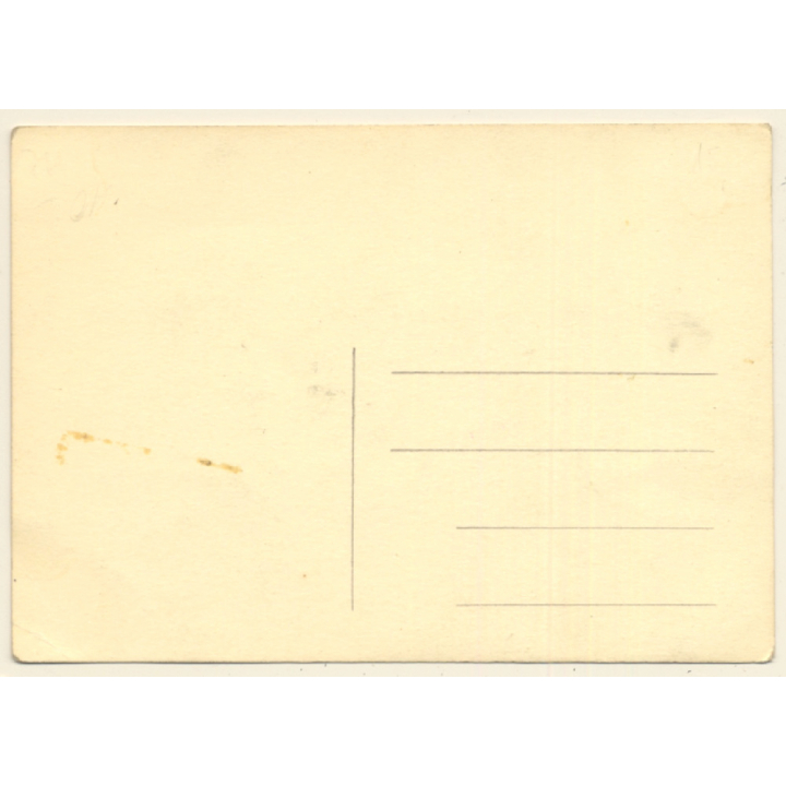 Proud Couple In Front Of Bücker BÜ-131 / Aviation (Vintage RPPC ~1930s/1940s)