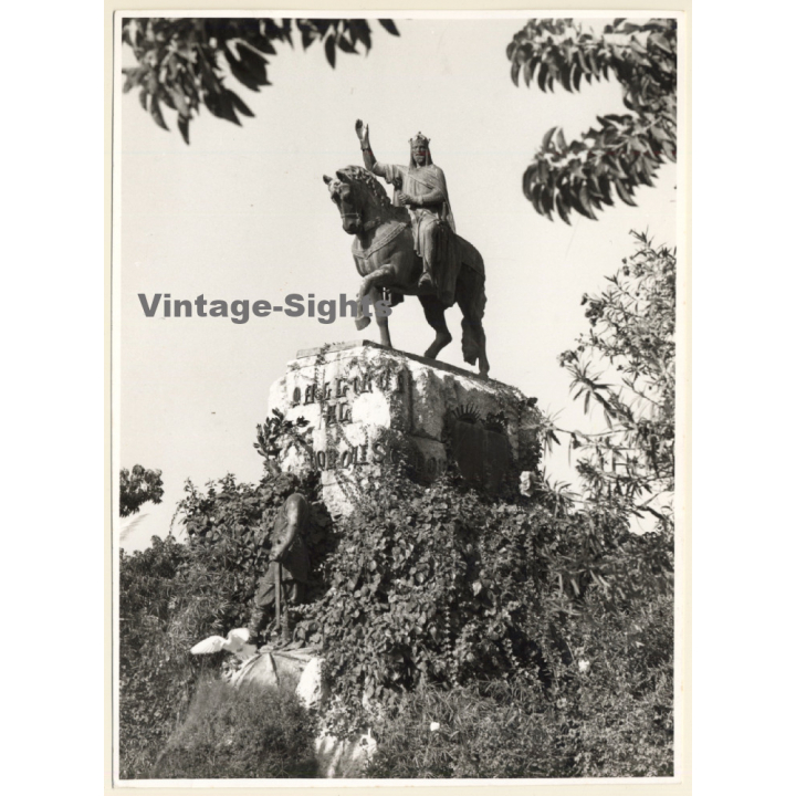 Palma de Mallorca: Estatua Del Rey Jaime II / Monument (Vintage Photo ~1960s)