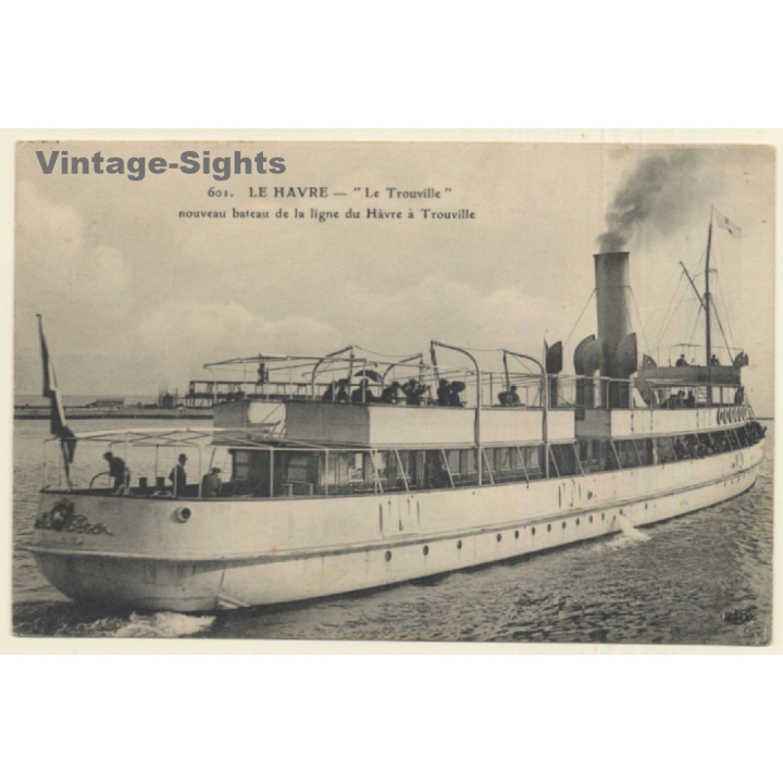 Le Havre: SS Le Trouville / Steamer (Vintage PC 1911)