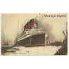 Cunard Line: R.M.S. Aquitania / Steamer (Vintage PC 1921)